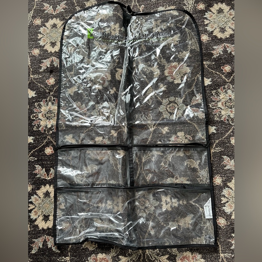 INSPIRATIONS DANCEWEAR Clear Plastic Garment Bag with Zipper